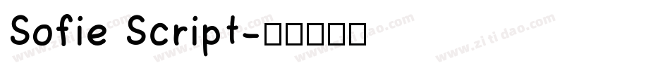 Sofie Script字体转换